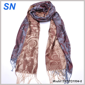 2014 Fashion Jacquard Pattern Satin Paisley Stolen für Frauen